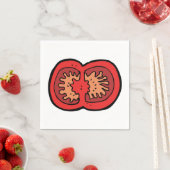 スライスされたトマト紙ナプキンス スタンダードカクテルナプキン (インサイチュ)