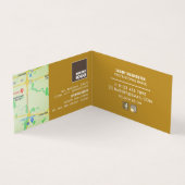 スライスされたパンのローフ、ベーカリー詳細 名刺 (内部)