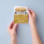 スライスされたパンのローフ、ベーカース、ベーカリー店 チラシ (手)