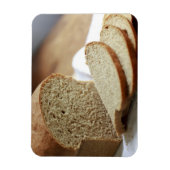 スライスされたパンの写真 マグネット (縦)