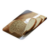 スライスされたパンの写真 マグネット (左側)