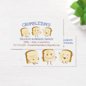 スライスされたパンベーキングベーカリーの名刺 (デスク)