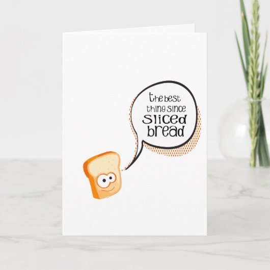 スライスされたパン以来の最も最高のな事 サンキューカード (正面)