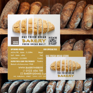 スライスされたパン塊、ベーカリー 名刺