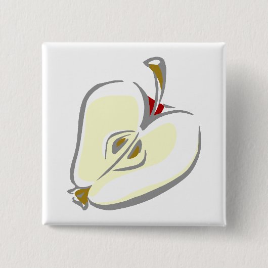 スライスされたApple 缶バッジ (正面)