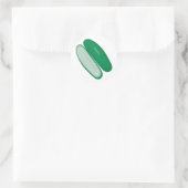 スライスしたキュウリ ラウンドシール (バッグ)