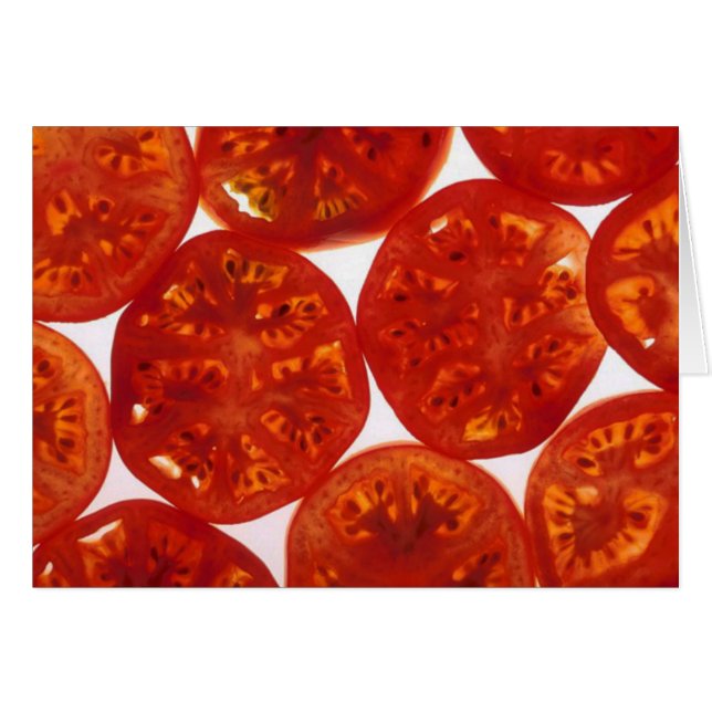 スライスしたトマト (正面横)