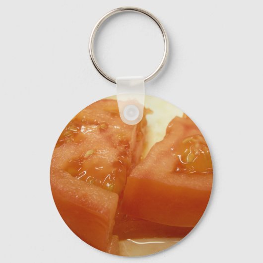 スライスしたトマト キーホルダー (正面)