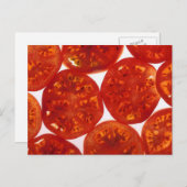 スライスしたトマト ポストカード (正面/裏面)
