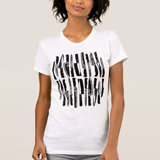 スライスして切り取り – 黒 Tシャツ (正面)