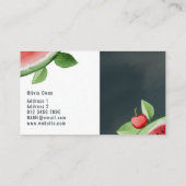 スライスして目立つ!ウォーターメロン 名刺 (裏面)