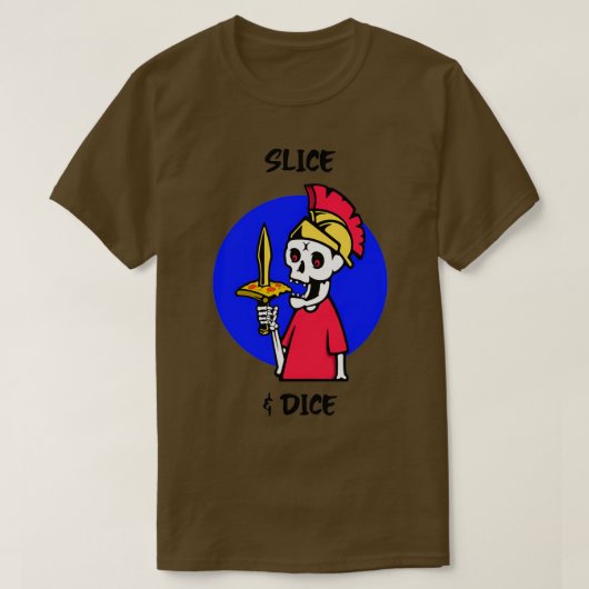 スライスとサイコロ Tシャツ (デザイン正面)
