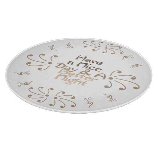 スライスとスタイル：素敵な日とより良い夜を過ごす カッティングボード (角)