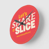 スライスを共有しよう ラウンド壁時計 (傾斜)