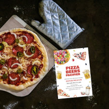 スライスイタリアンピザビールおしゃぶり赤ちゃんシャワー