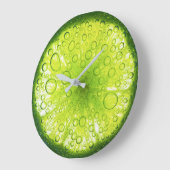 スライスジューシーライムラウンドウォールクロック ラージ壁時計 (傾斜)