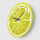 スライスジューシーライム丸壁時計 ラージ壁時計 (傾斜)