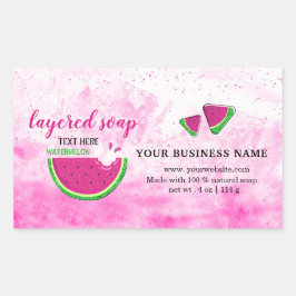 スライススイカ層ソープシール 長方形シール