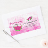 スライススイカ層ソープシール 長方形シール (封筒)