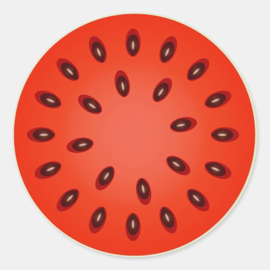 スライススイカ ラウンドシール (正面)