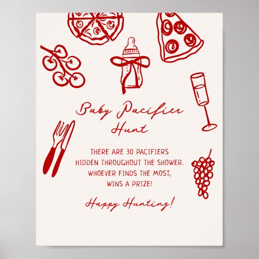 スライススライスベビーおしゃれ狩りゲーム印刷可能 ポスター (正面)