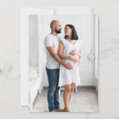 スライススライスベビーピザカップルフォトベビーシャワーI 招待状 (裏面)