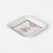 スライススライス赤ちゃんシャワーピザドレス ペーパープレート (傾斜あり)