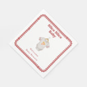 スライススライス赤ちゃんシャワーピザニュートラルボディスーツ スタンダードランチョンナプキン (角)