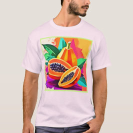 スライスパパイヤポップアート Tシャツ