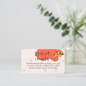 スライスピザ時間表示シャワー エンクロージャーカード (スタンド正面)