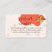 スライスピザ時間表示シャワー エンクロージャーカード (正面)