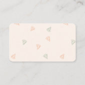 スライスピザ時間表示シャワー エンクロージャーカード (裏面)