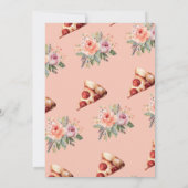 スライスピザ赤ちゃんシャワー 招待状 (裏面)