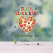 スライスベイビー - 水彩ベビーシャワー アクリルサイン (ニュートラル)