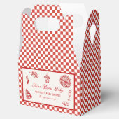 スライスベビーイタリアンピザベビーシャワー フェイバーボックス (オープン)