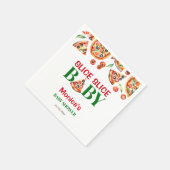 スライスベビーイタリアンピザ赤ちゃんシャワー スタンダードカクテルナプキン (角)