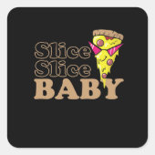スライスベビーピザファーストフードスティーノフェン スクエアシール (正面)