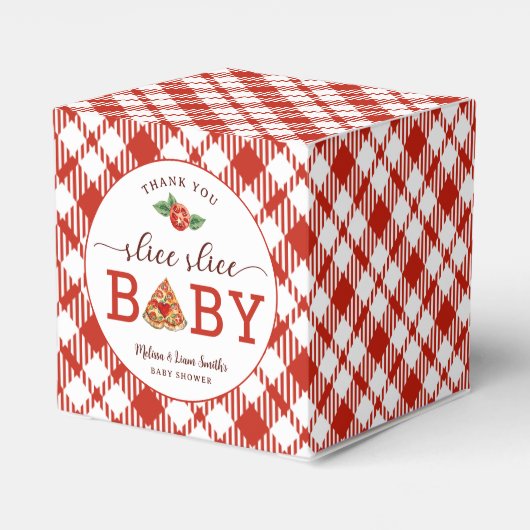 スライスベビーピザベビーシャワーお気に入りボックス – T フェイバーボックス (裏面サイド)