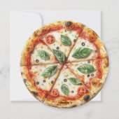 スライスベビーピザベビーシャワー招待状 シーズンカード (裏面)