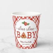 スライスベビーピザベビーシャワー紙カップ – Fu 紙コップ (正面)