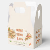 スライスベビーピザベビーシャワー フェイバーボックス (オープン)
