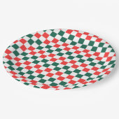 スライスベビーモダンピザ誕生日パーティー ペーパープレート (アングル)