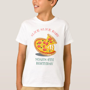 スライスベビーモダンピザ誕生日パーティー Tシャツ