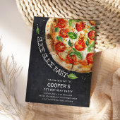 スライスベビーモダンピザ1st誕生日 招待状