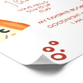 スライスベビー最初の誕生日マイルストーンのポスター ポスター (角)