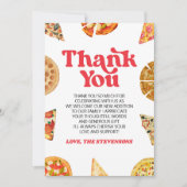 スライスベビー!ピザベビーシャワー サンキューカード (正面)