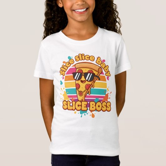 スライスボス ピザ.. Tシャツ (正面)