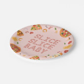 スライスモダンスライスベビーピザパーティー ペーパープレート (アングル)