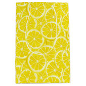 スライスレモンズデザイン抱き枕 ミディアムペーパーバッグ (正面)