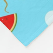 スライス付スイカ フリースブランケット (角)